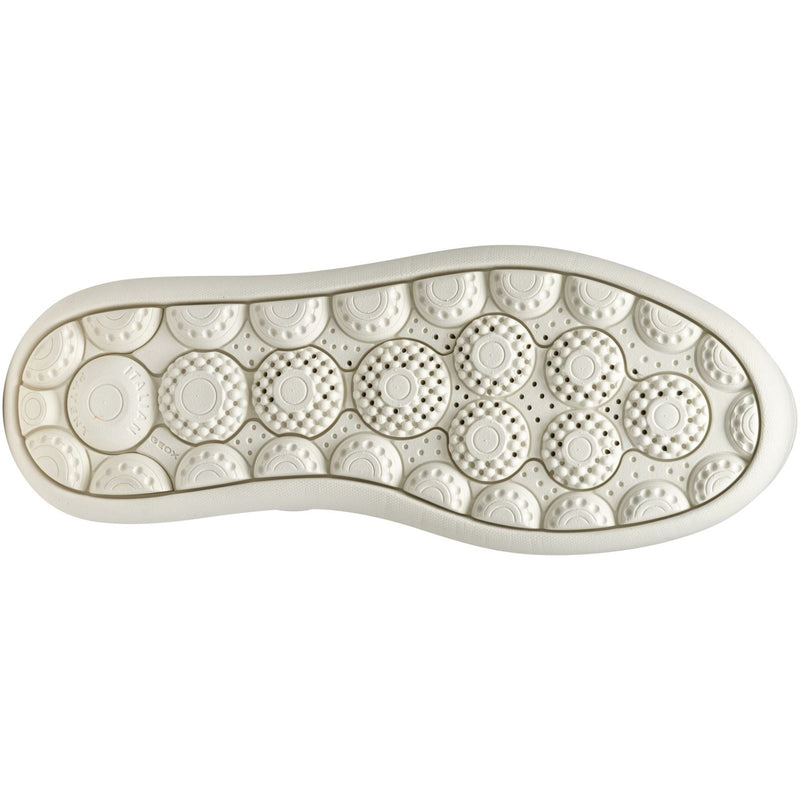 Geox D SPHERICA ECUB-2 Women's White/Light Gold Trainers