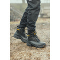Caterpillar Typhoon SBH Rubber/Leather Black Safety Boots