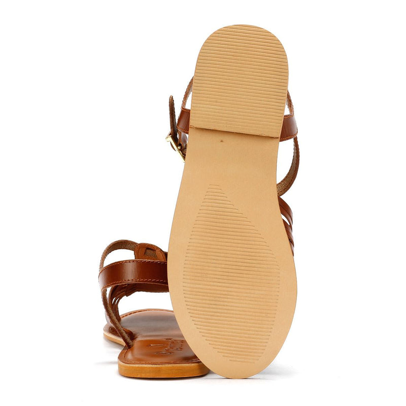 Tower London Hurache Leather Women's Tan Sandals