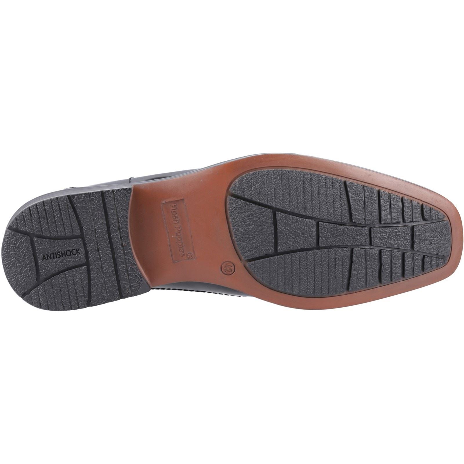 Hush Puppies Brody Leather Men's Black Slip-On Shoes
