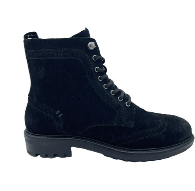 Osprey London The Professor Suede Men's Black Boots