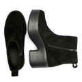 FitFlop Platfforms Heeled Suede Women's Black Ankle Boots