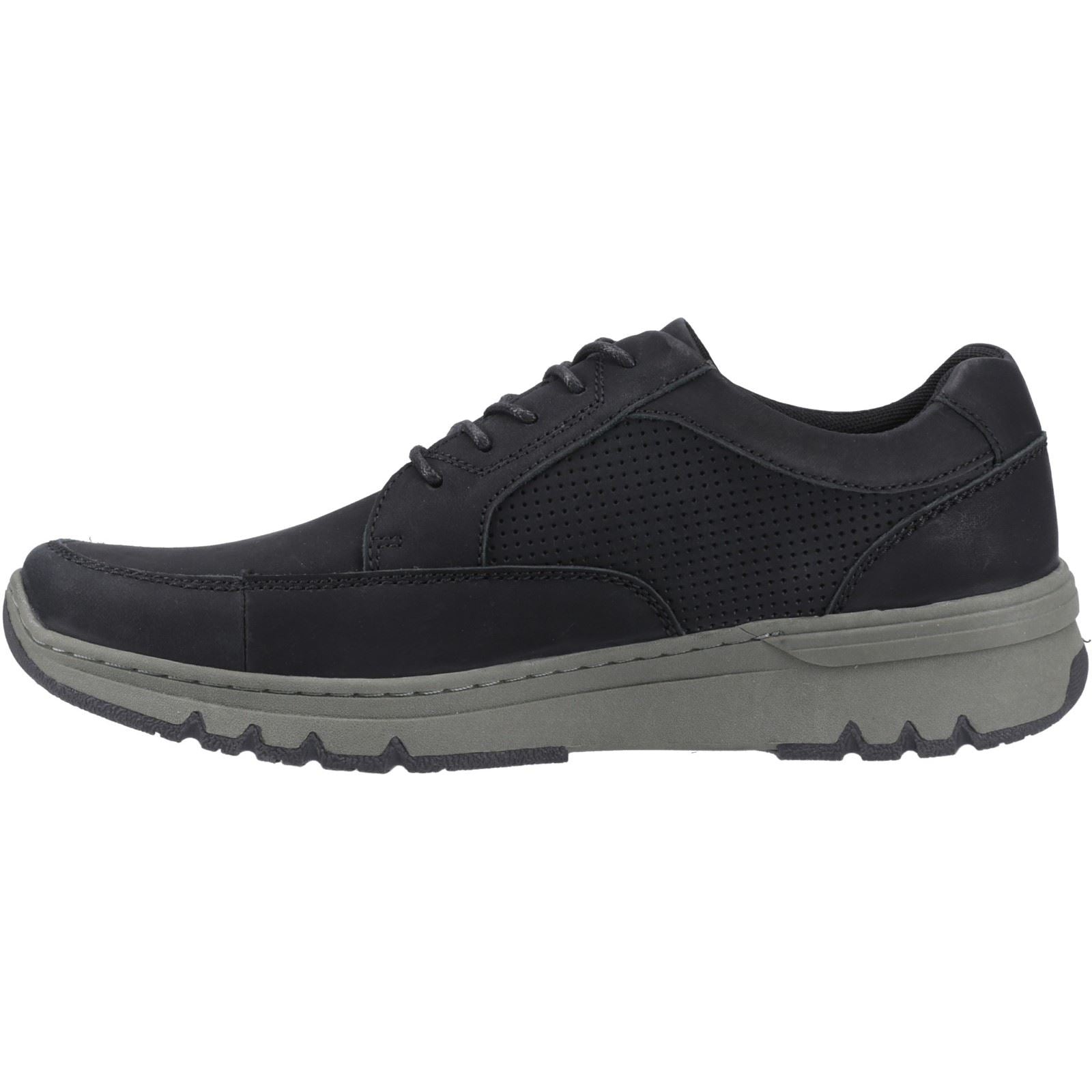 Hush Puppies Nelson Leather Men's Black Lace-Up Shoes