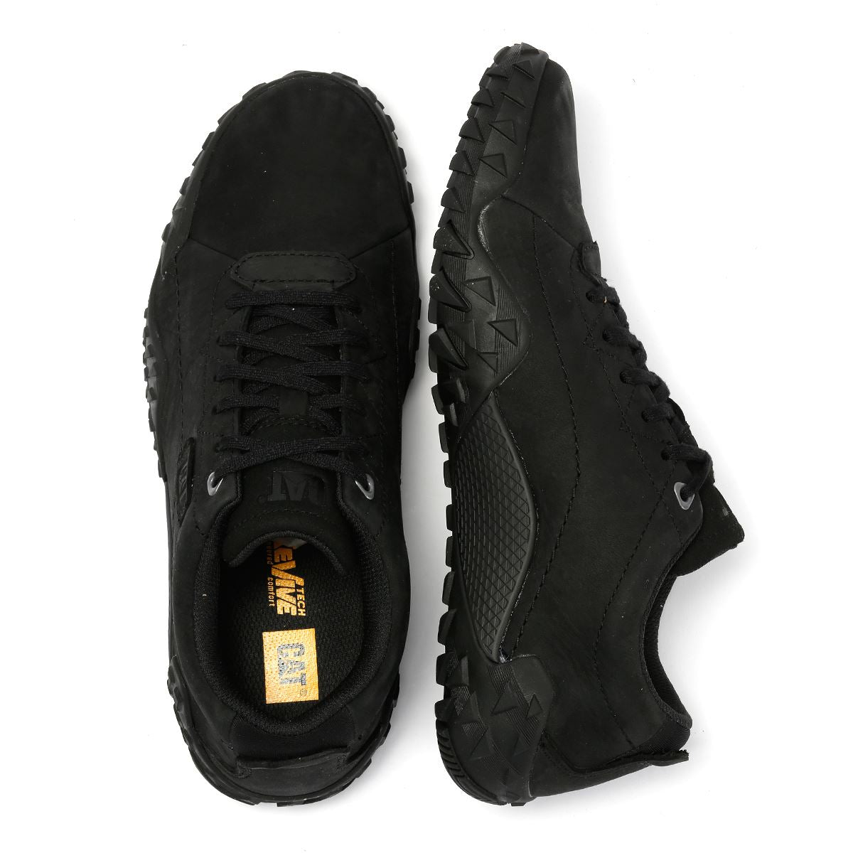 Caterpillar Gridlock Lo Tumbled Nubuck Men's Black Lace-Up Shoes