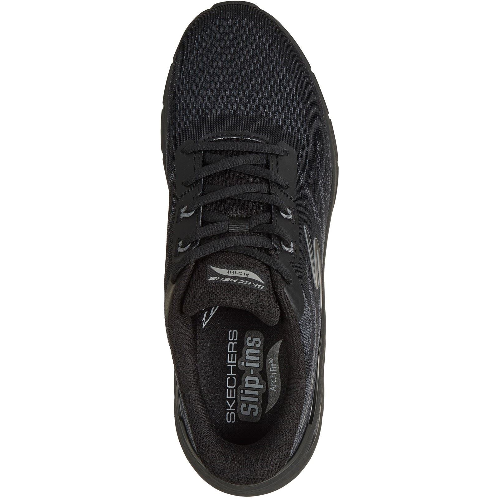 Skechers Arch Fit 3.0 Textile Men's Black Mesh / Tpu/ Black Trim Trainers