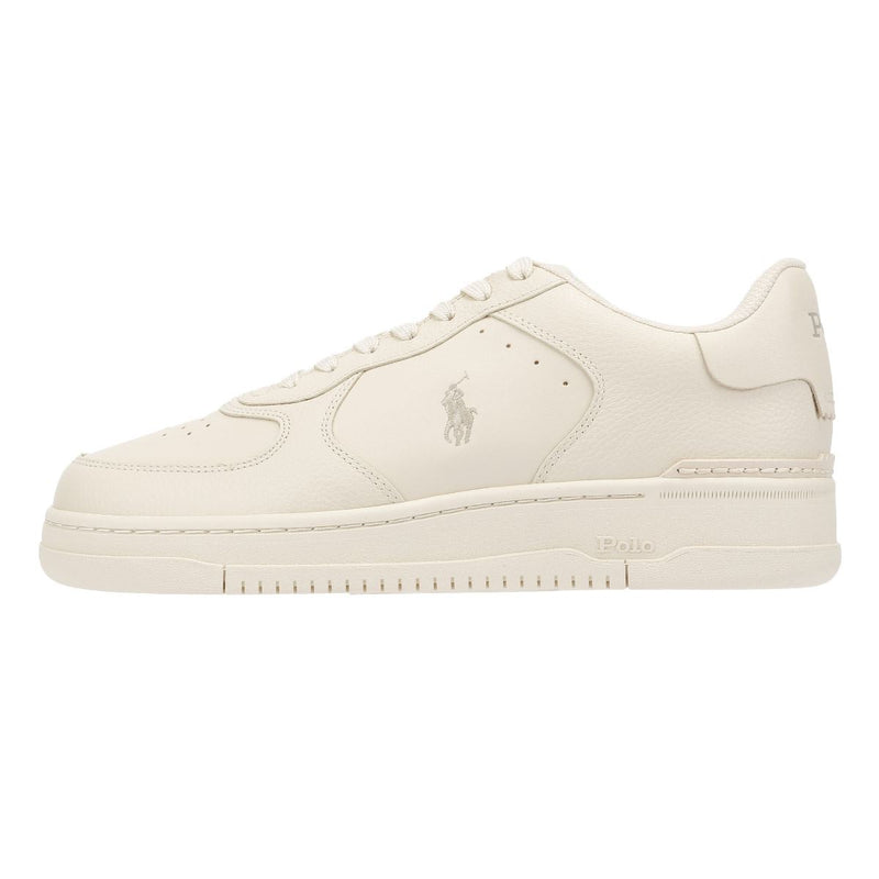 Polo Ralph Lauren Masters Court Leather Men's Ecru Trainers