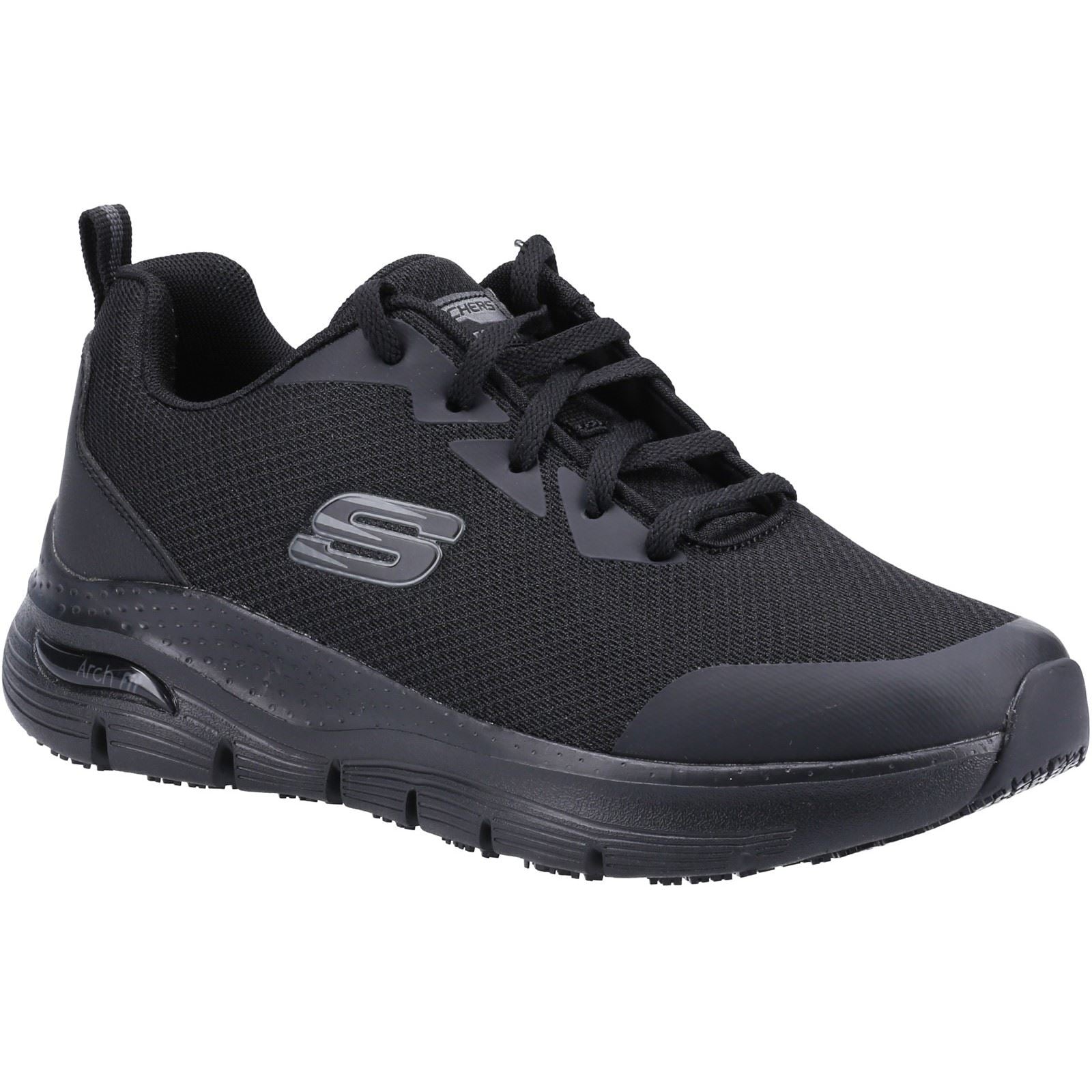 Skechers Workwear Arch Fit Sr Polyester Women's Black Safety Trainers