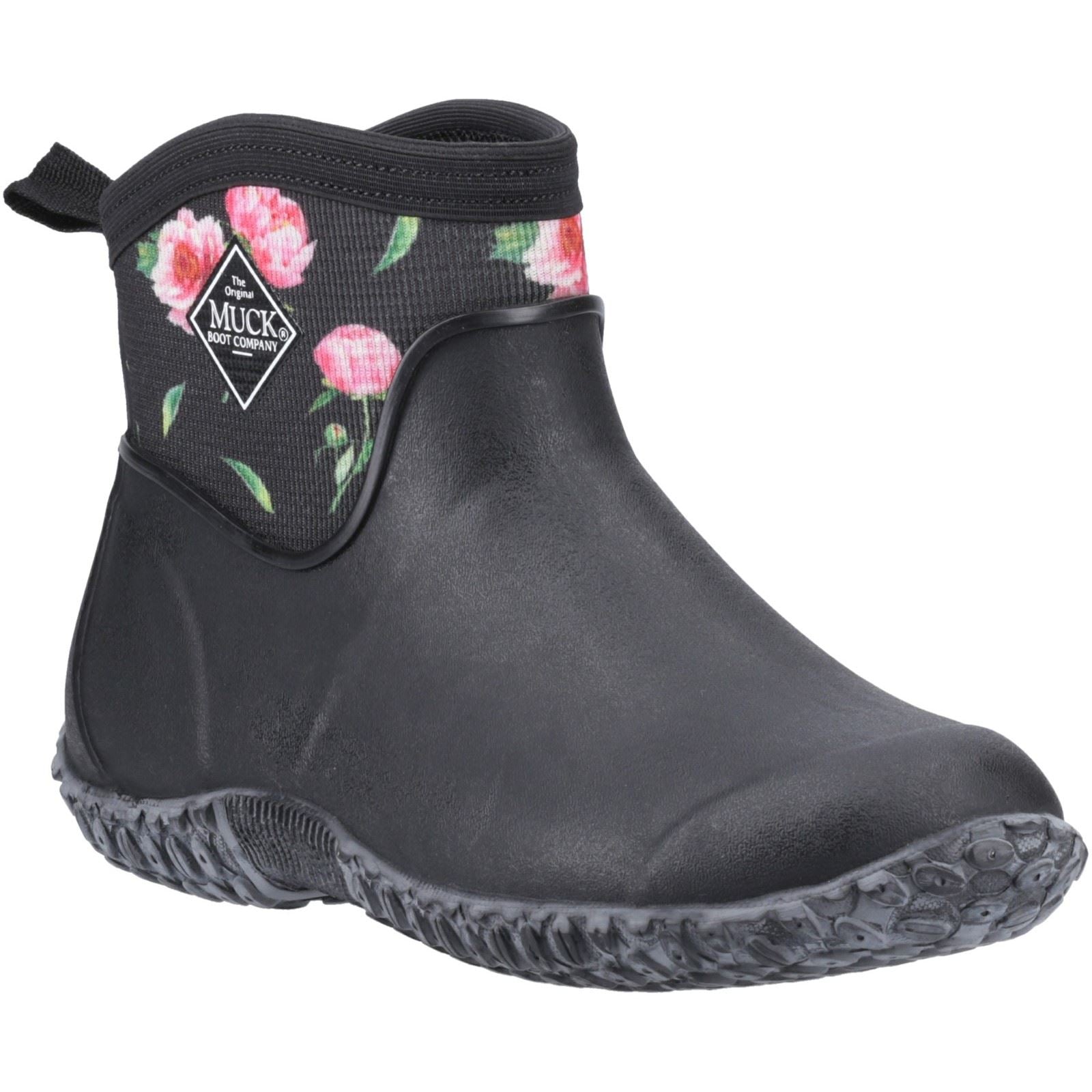 Muck Boots Muckster II Ankle Rubber Women's Black/Roses Wellington Boots