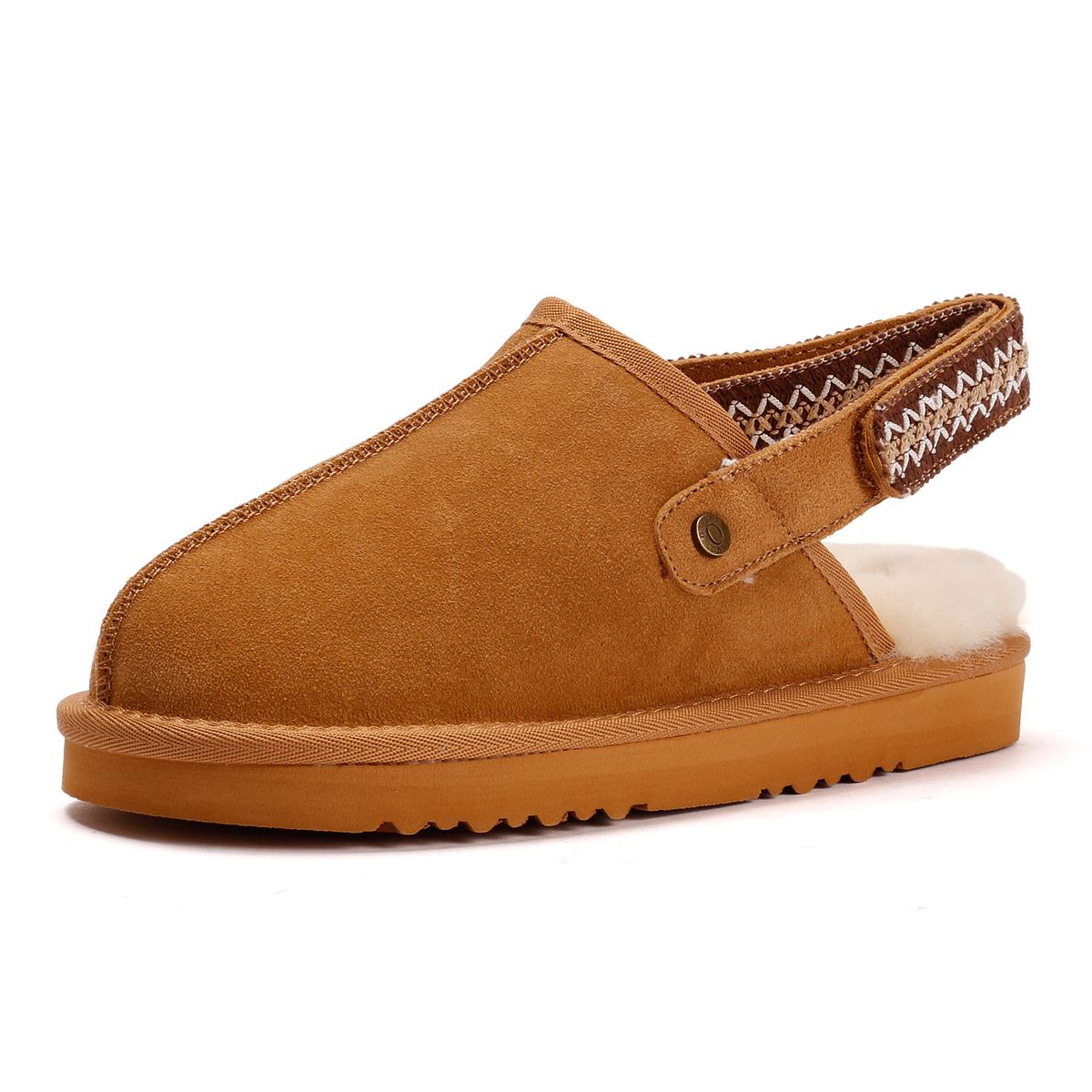 Osprey London The Constellation Suede Women's Tan Slippers