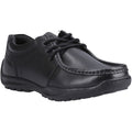 Hush Puppies Mackenzie Leather Boys's Black Lace-Up Shoes