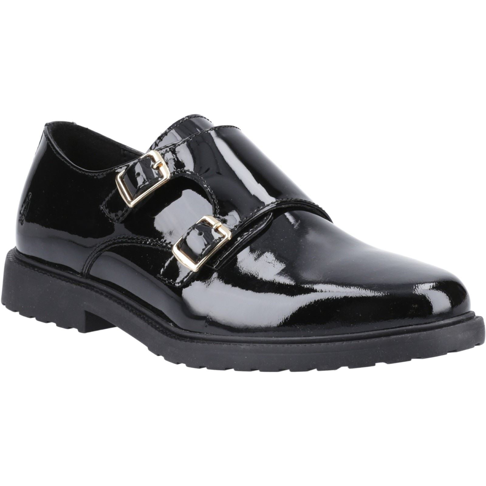 Hush Puppies Verity Leather Women's Black Patent Shoes