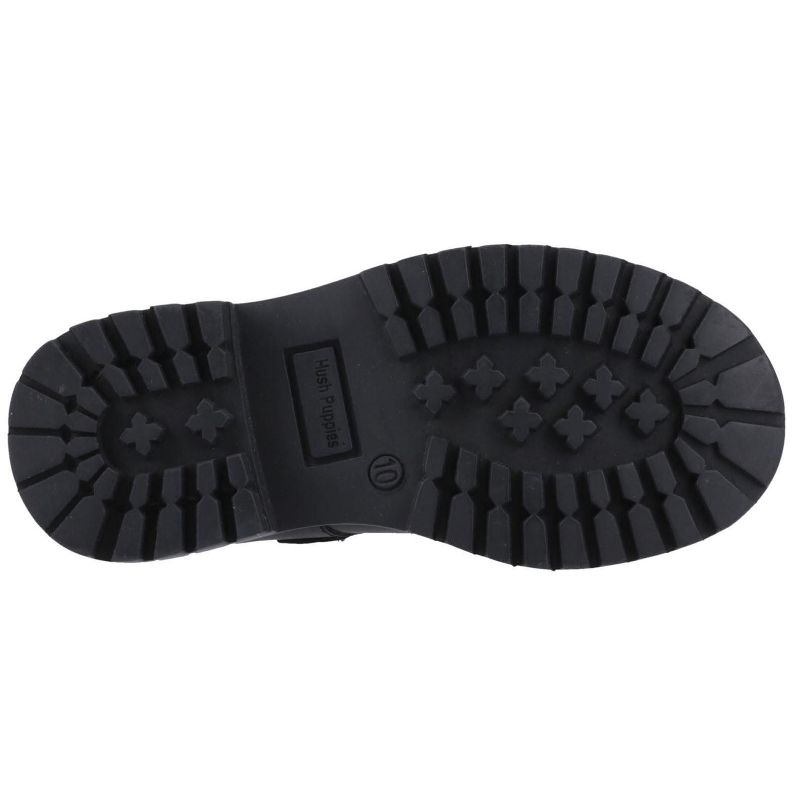 Hush Puppies Aurora Junior Leather Girl's Black Shoes