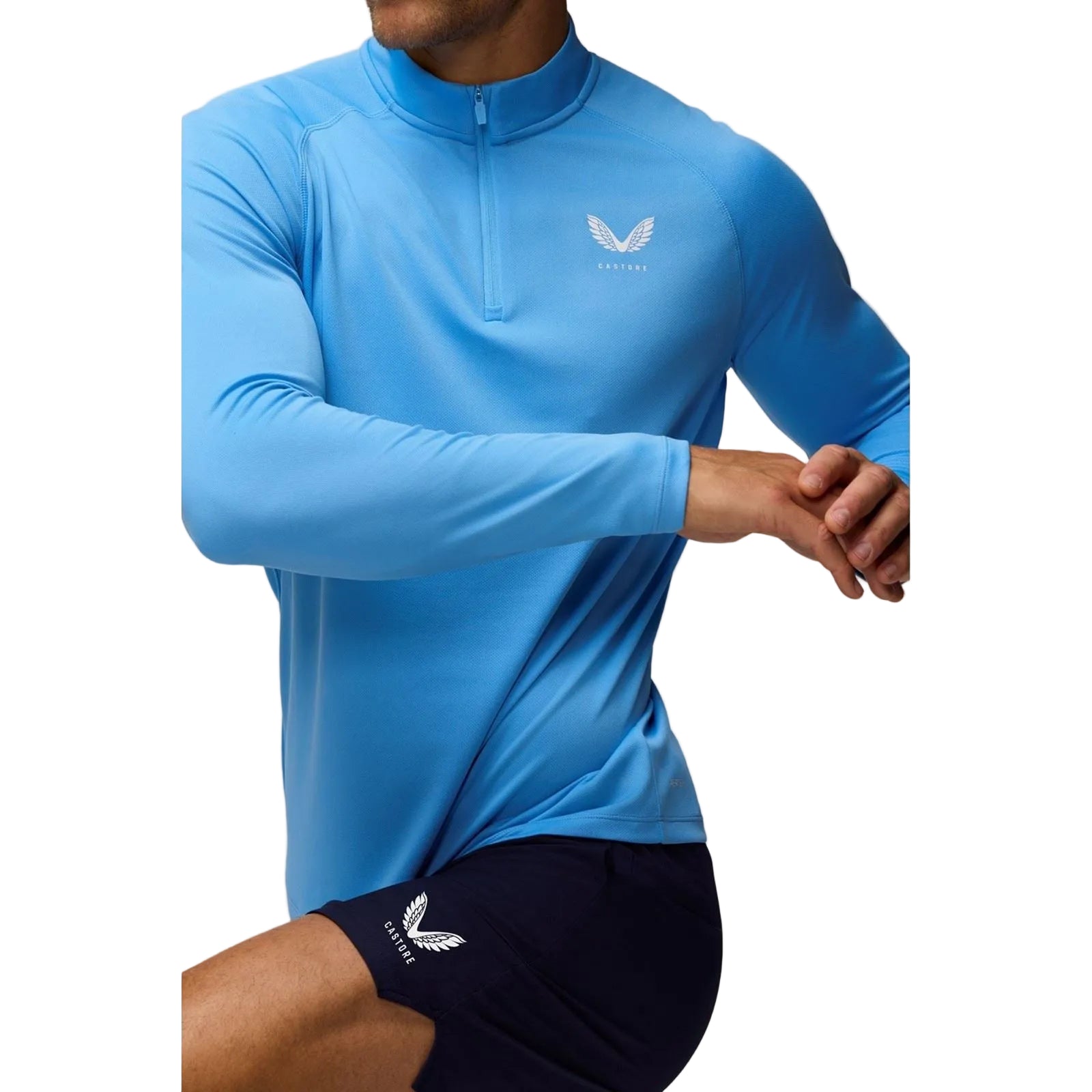 Castore Adapt Training 1/4 Zip Top Polyester Men's Green Activewear T-Shirts