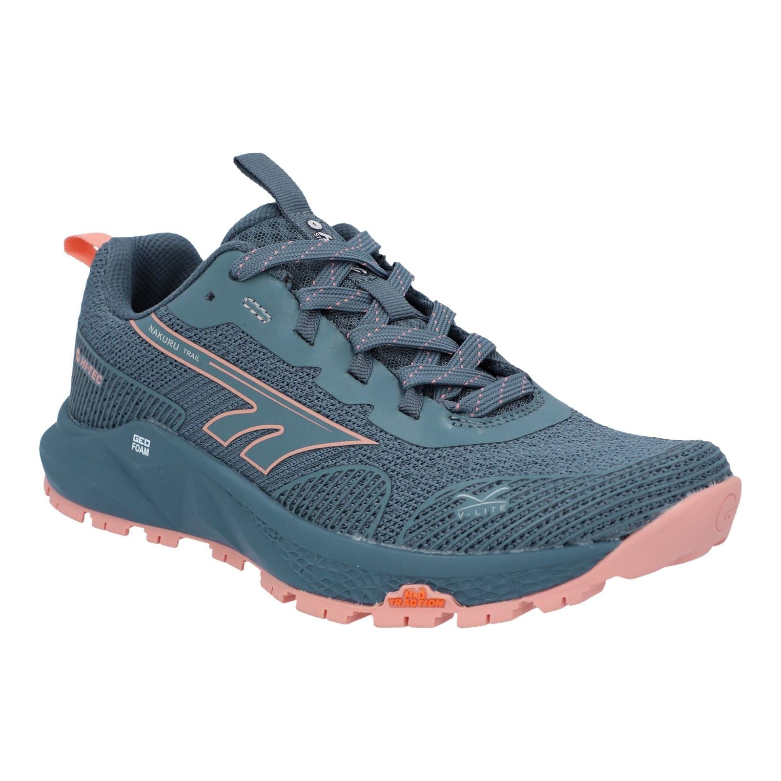 Hi-Tec Geo Nakuru Synthetic Women's Flintstone/Coral Hiking Boots
