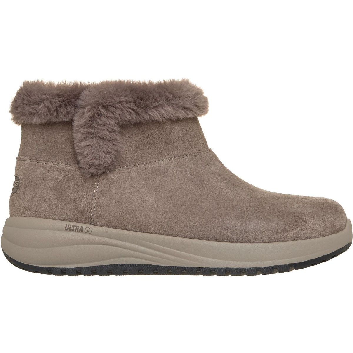 Skechers On-The-Go Stellar Cozy Step Leather Women's Taupe Winter Ankle Boots