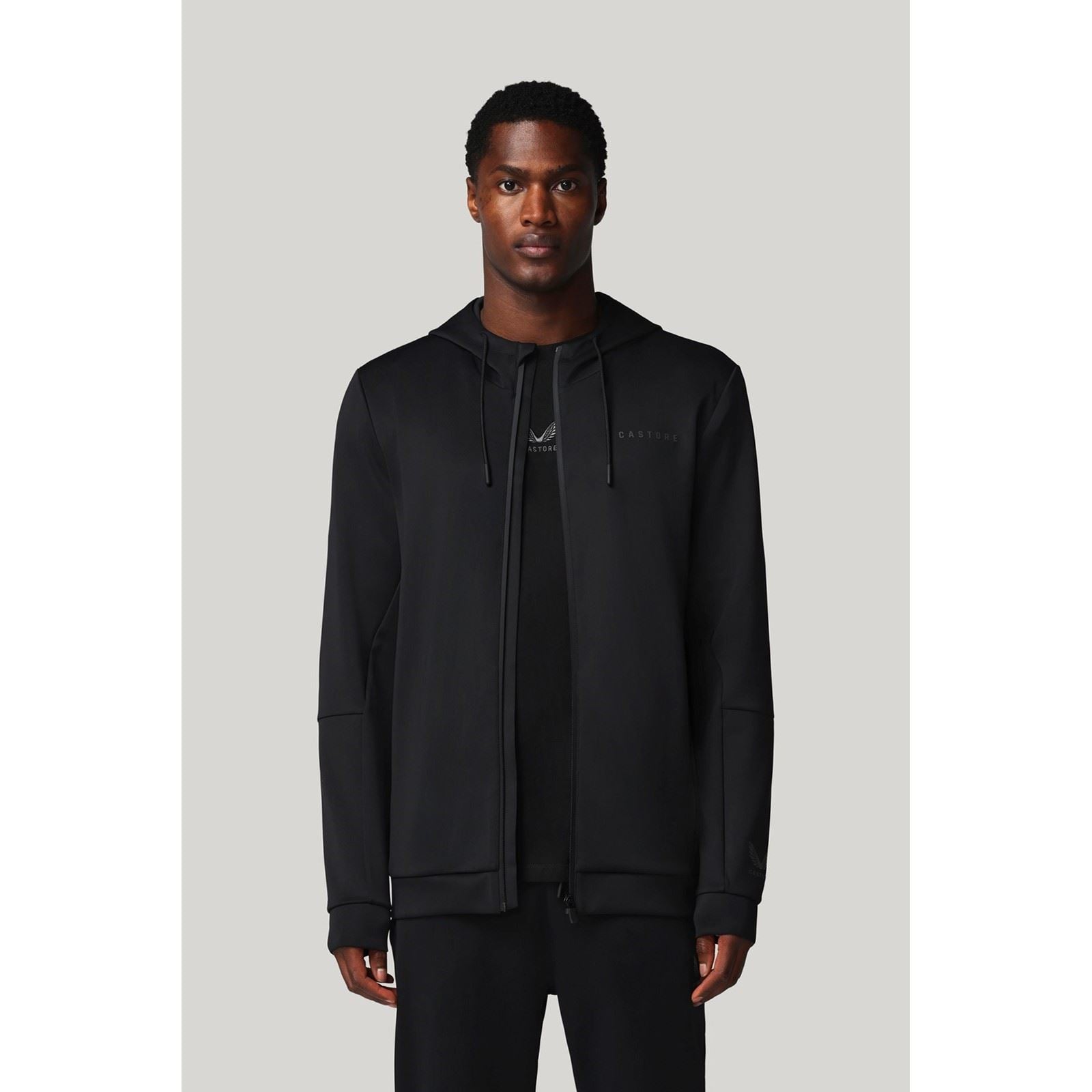 Castore Flex Full Zip Men's Black Hooded Sweatshirt