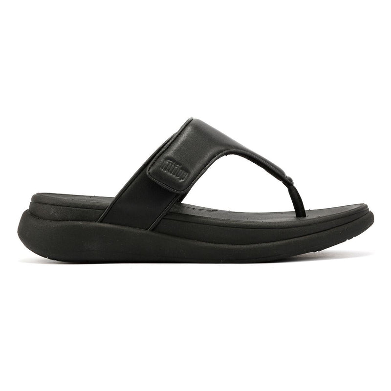 FitFlop F-Mode Go Adjustable Flatform Women's Black Sandals