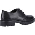 Hush Puppies Athena Senior Leather Girls's Black Brogues