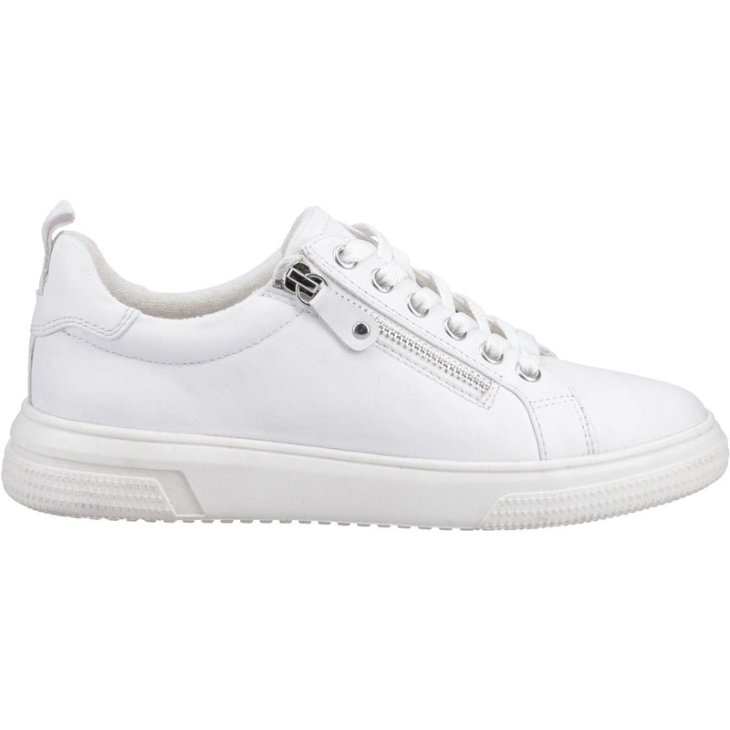 Hush Puppies Martha Leather Women's White Trainers