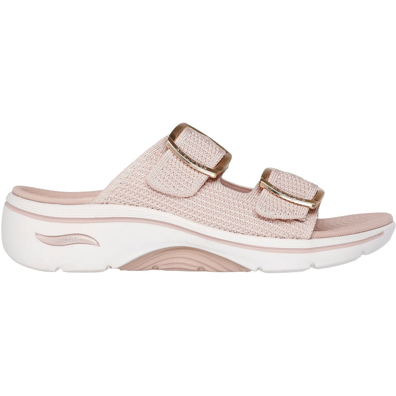 Skechers Go Walk Arch Fit 2.0 Destined Textile Women's Blush Sandals