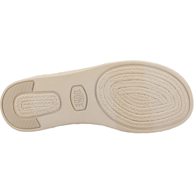 HEYDUDE Wendy Espadrille Retro Palm Cotton Blend Women's Pale Pink/White Espadrilles