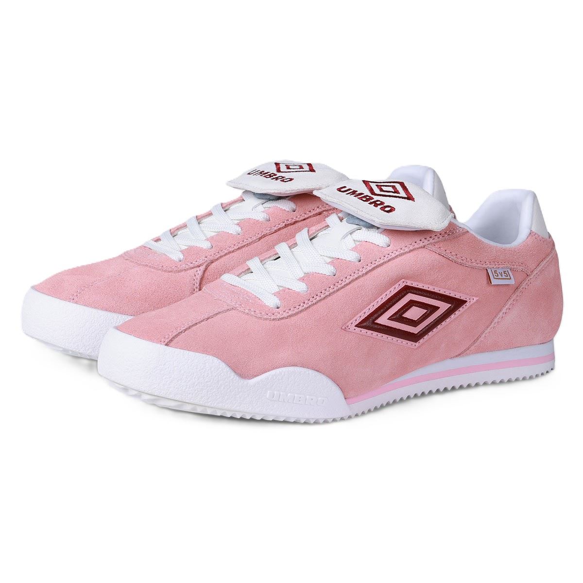 Umbro 5V5 Suede Impatients Pink/Red Dahlia Trainers
