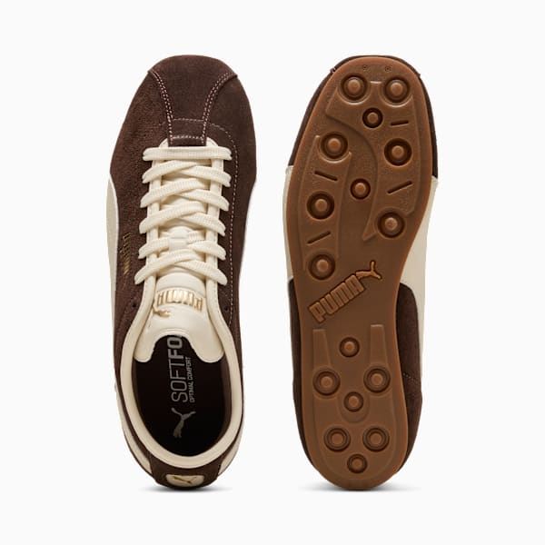 Puma Tackle Suede Chocolate/Alpine Snow Trainers