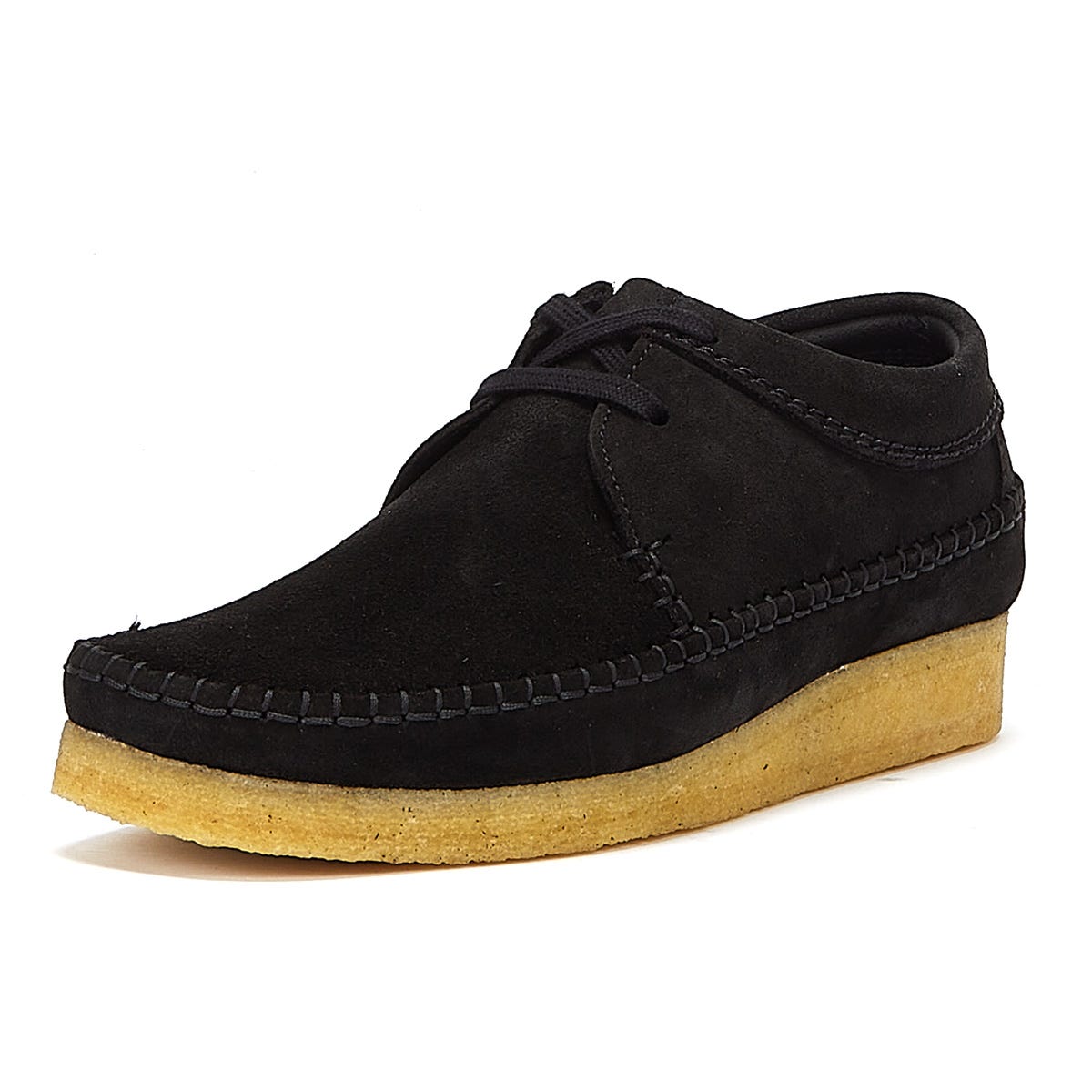 Clarks Originals Weaver Mens Black Moccasin
