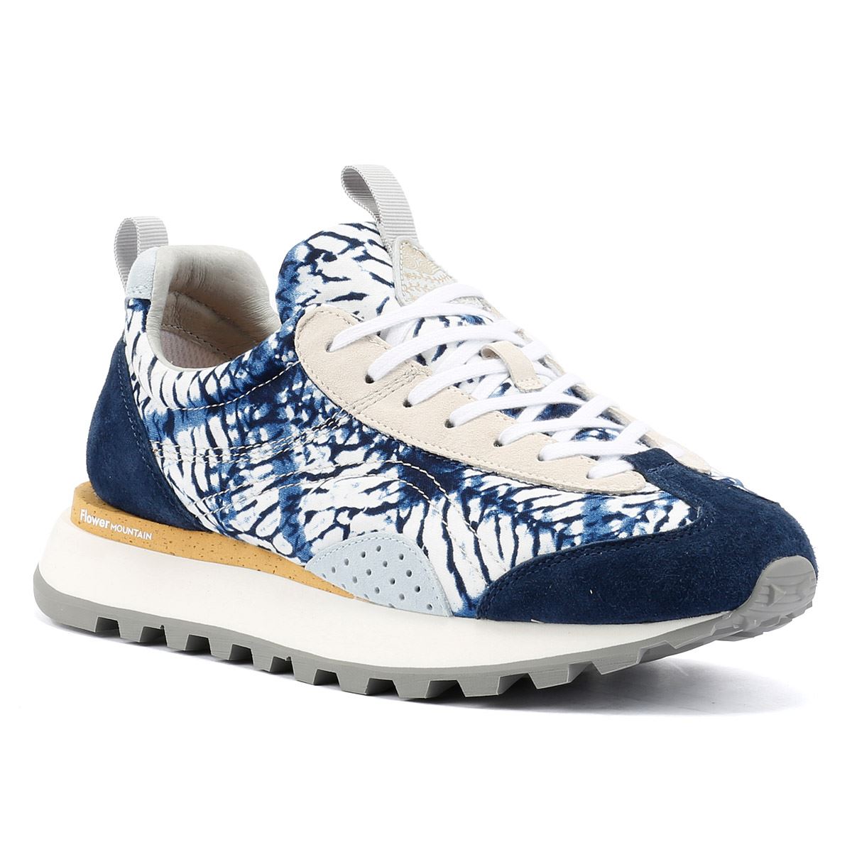 Flower Mountain New Asuka Blue Tie Dye Trainers