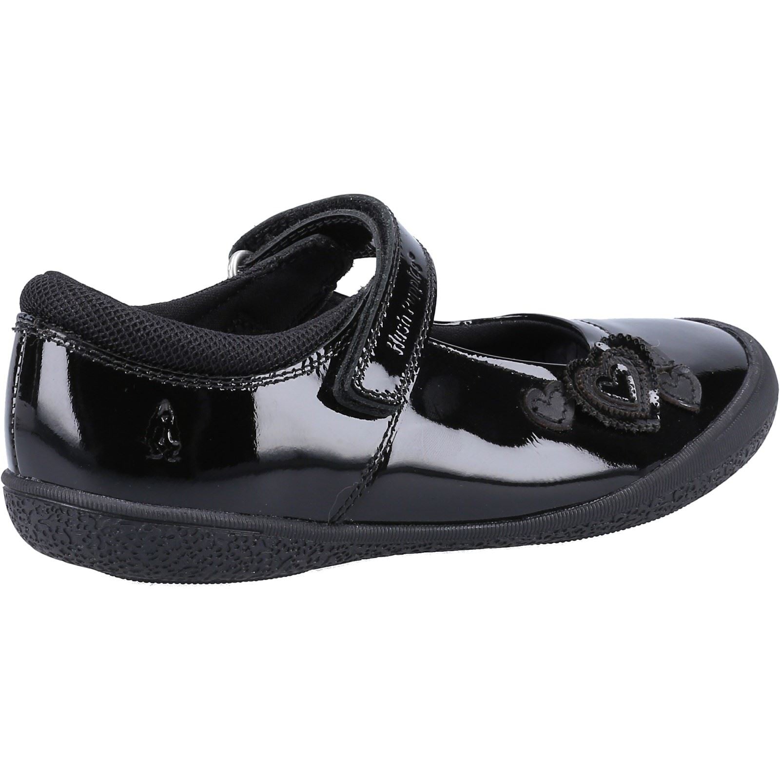 Hush Puppies Rosanna Patent Infant Leather Girl's Black Shoes