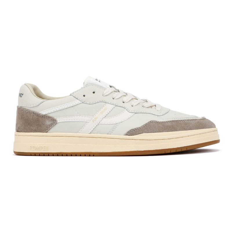 Pompeii Elan Leather Men's Ecru/Taupe Trainers