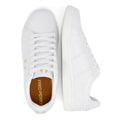 Fred Perry B721 Leather Men's White/Metallic Gold Trainers