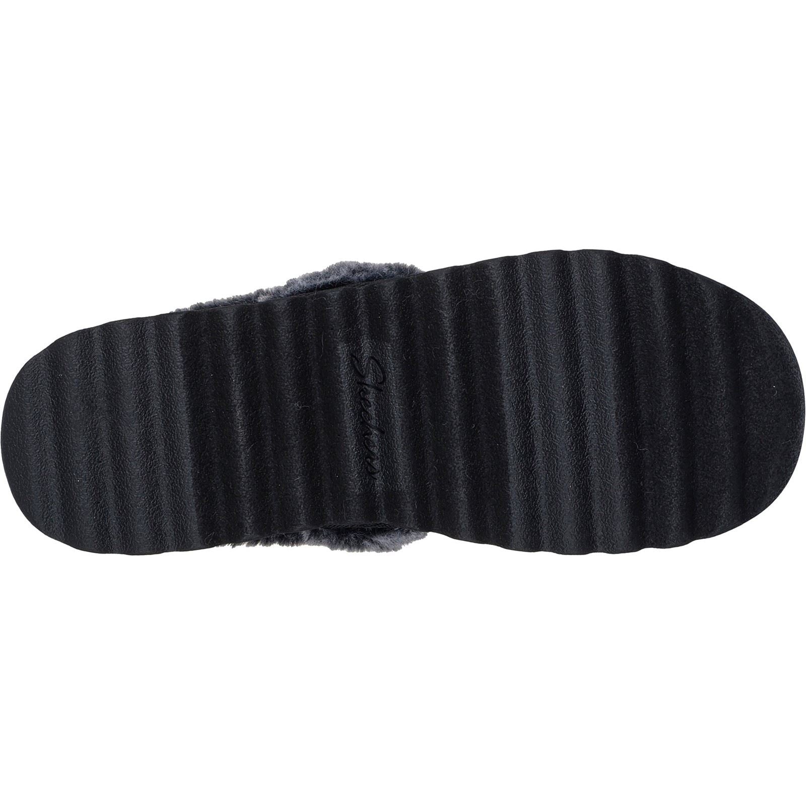 Skechers Cozy Up Synthetic Women's Black Slippers