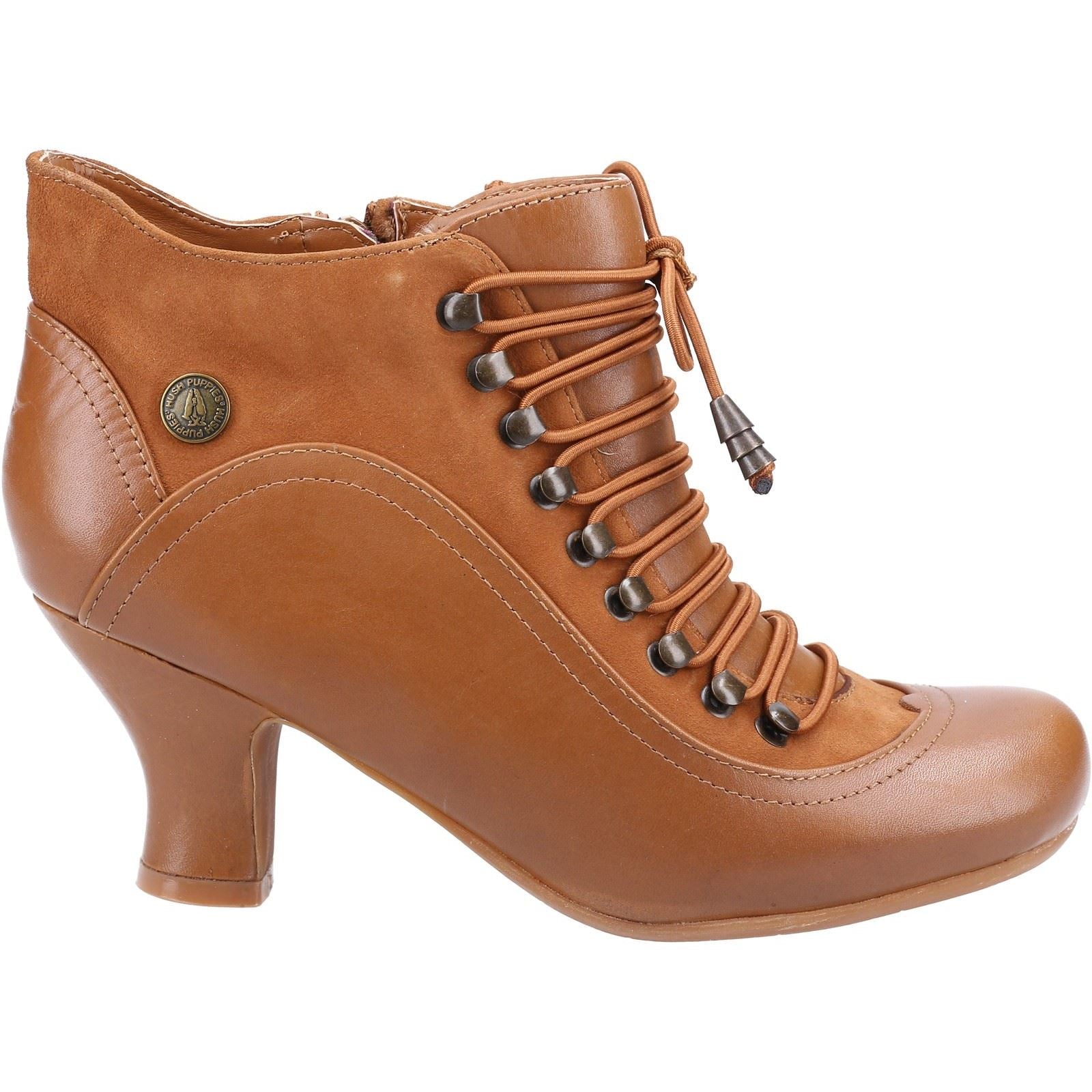 Hush Puppies Vivianna Leather Women's Tan Boots