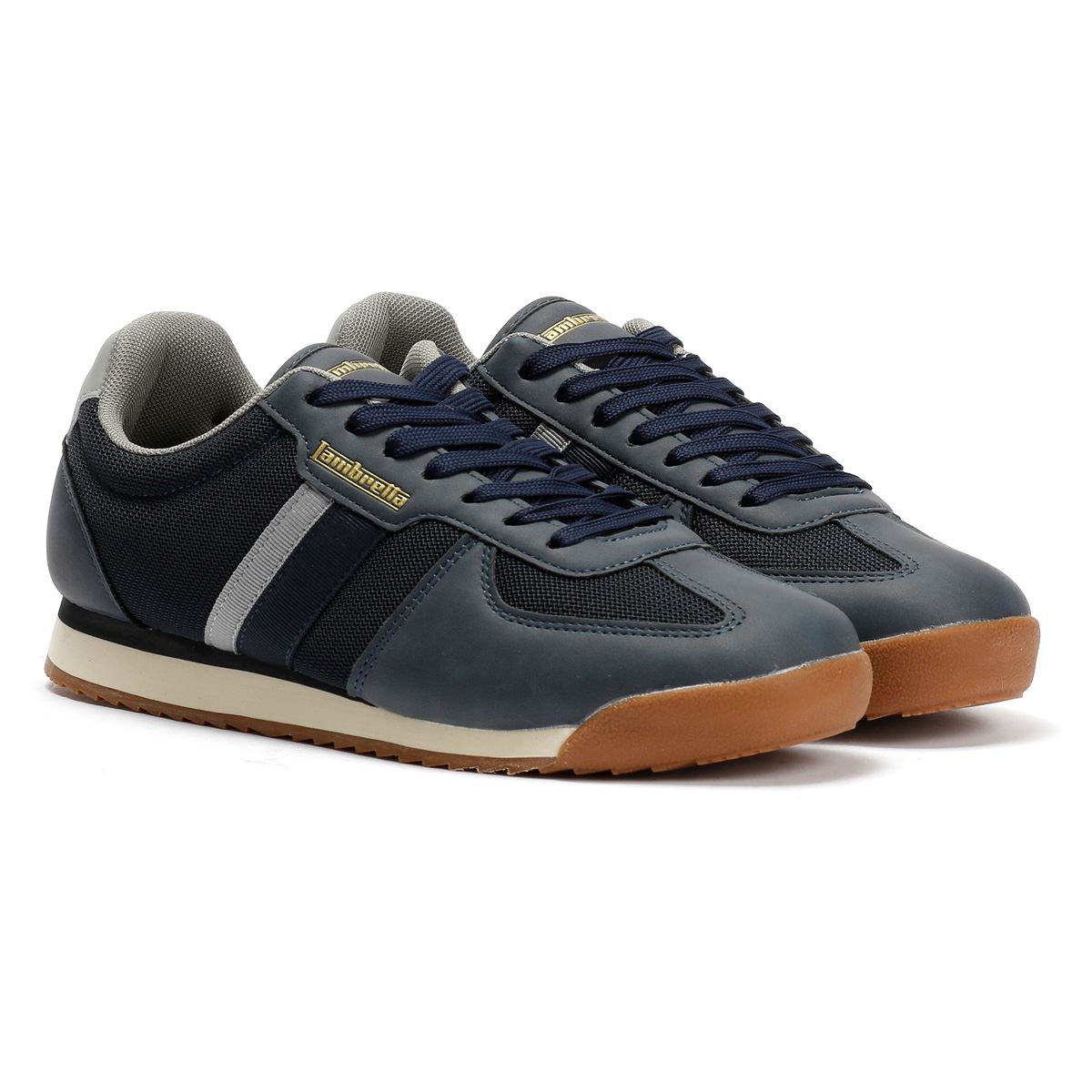 Lambretta Diego Men's Navy/Charcoal Trainers
