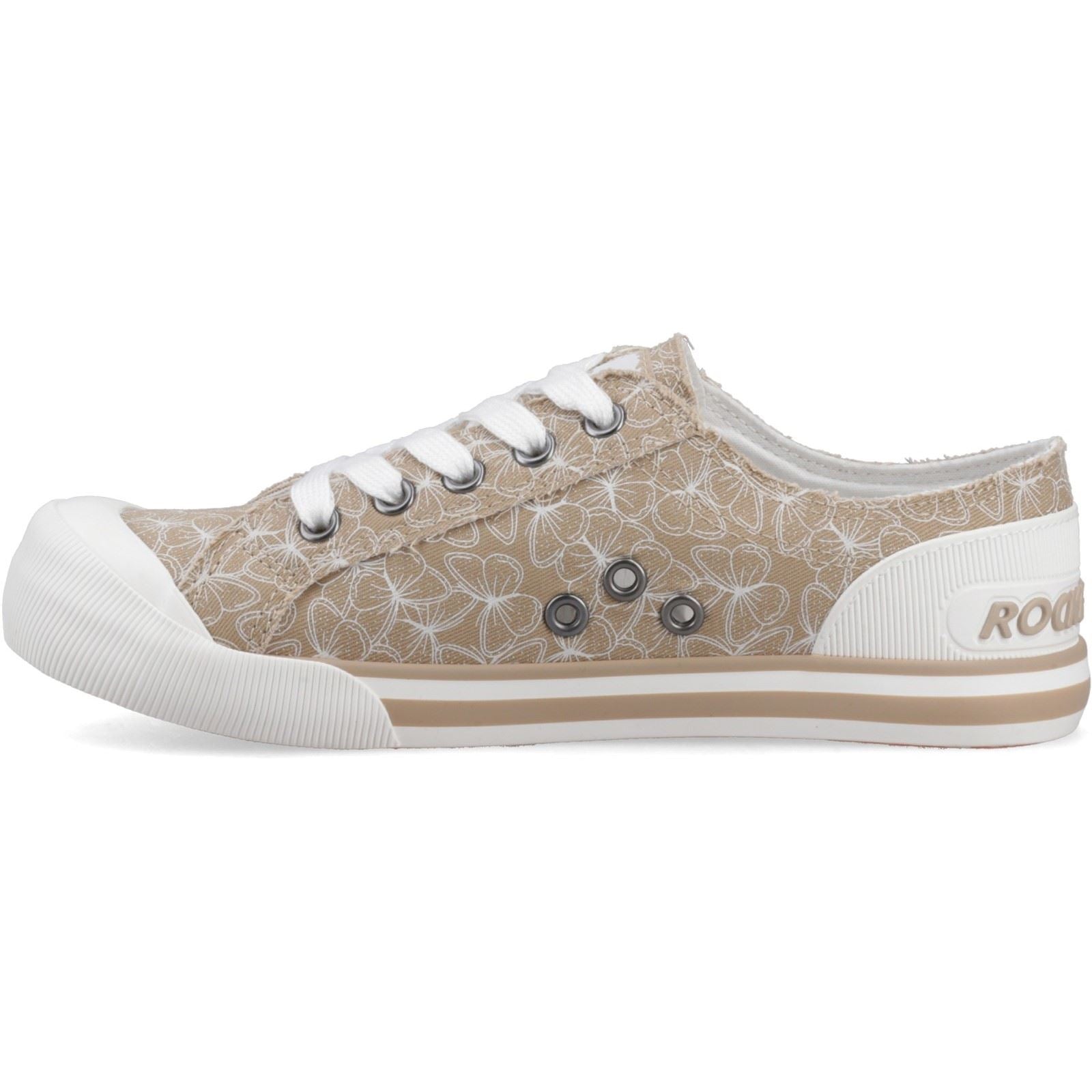 Rocket Dog Jazzin Mariposa Textile Women's Tan Trainers