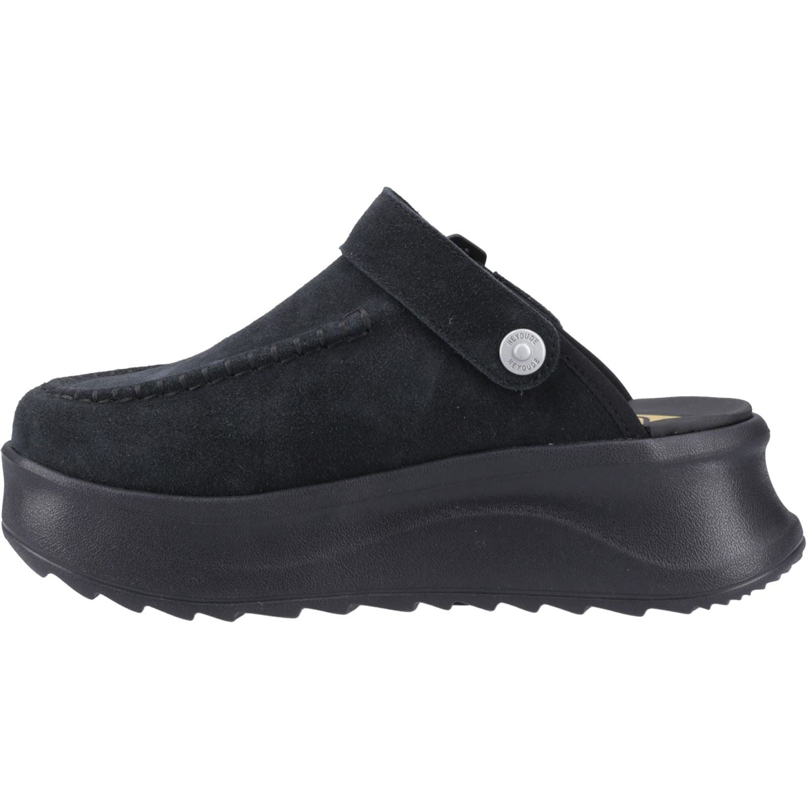 HEYDUDE Delray Suede Women's Black Clogs