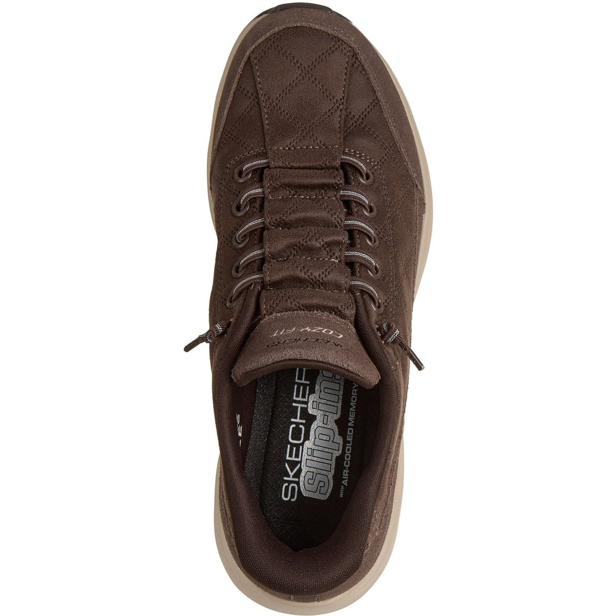 Skechers Contour Foam - Cozy Fit Natural Ease Leather Women's Chocolate Trainers