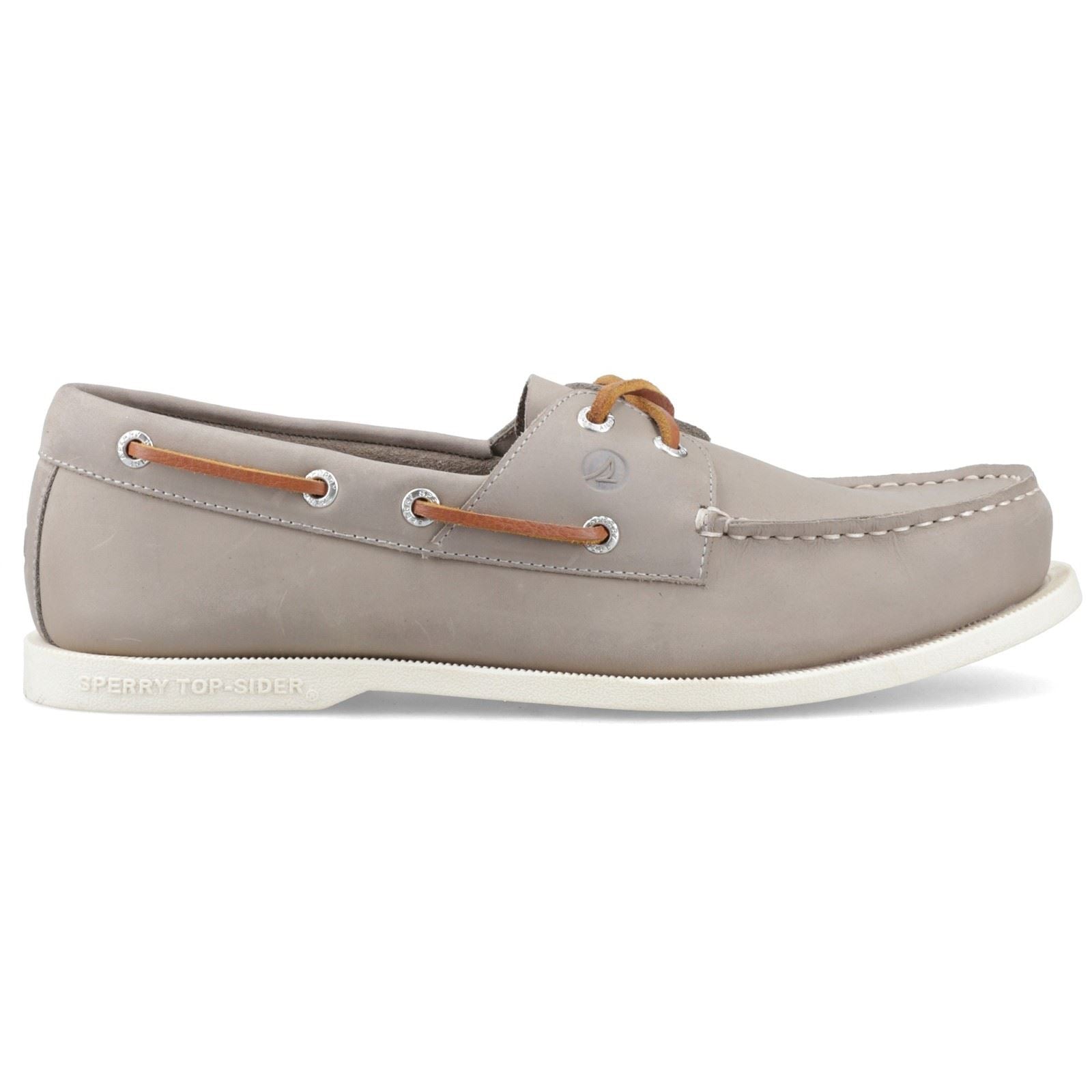Sperry Tacoma 2 Eye Leather Men's Grey Boat Shoes