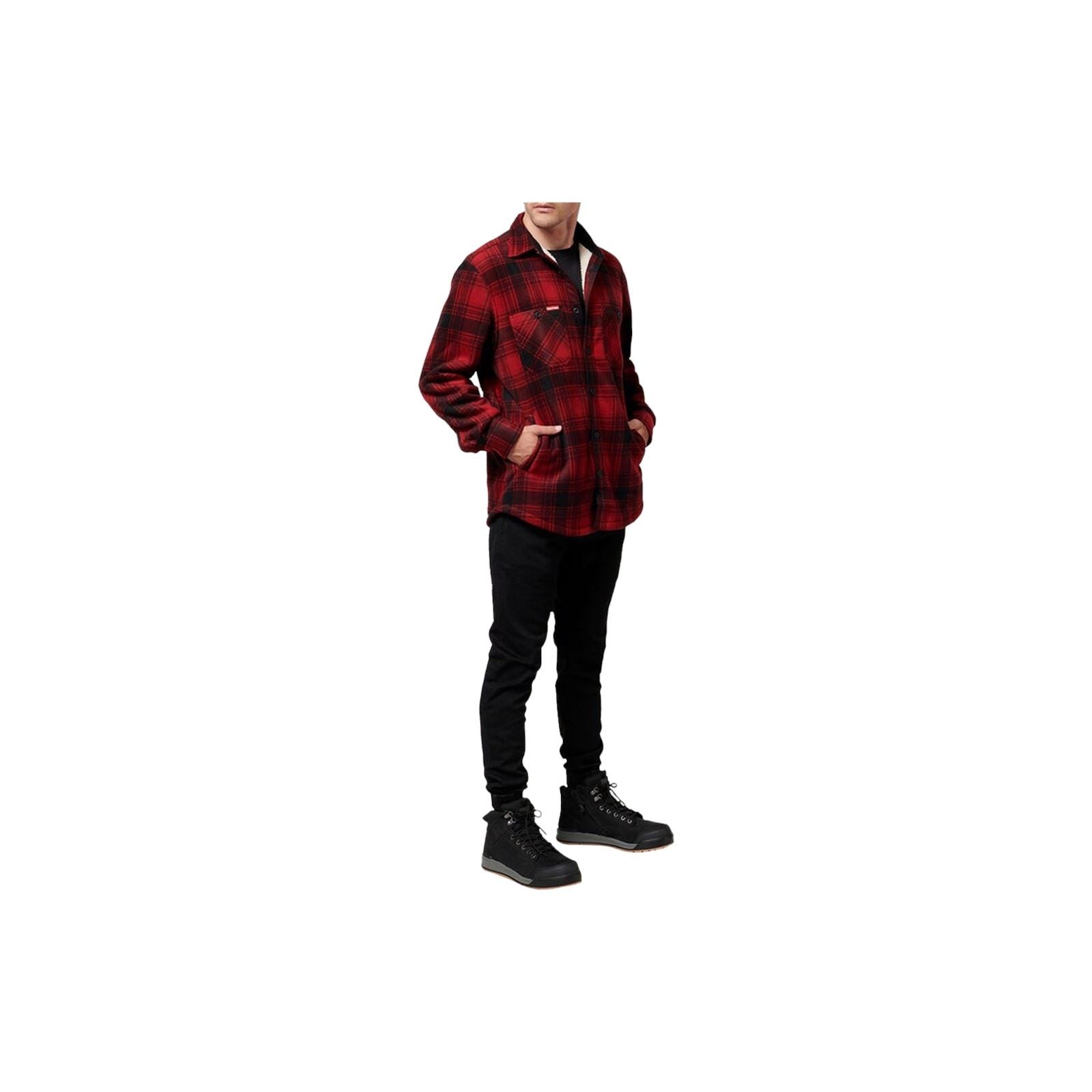 Hard Yakka Sherpa Men's Red Fleece Jacket