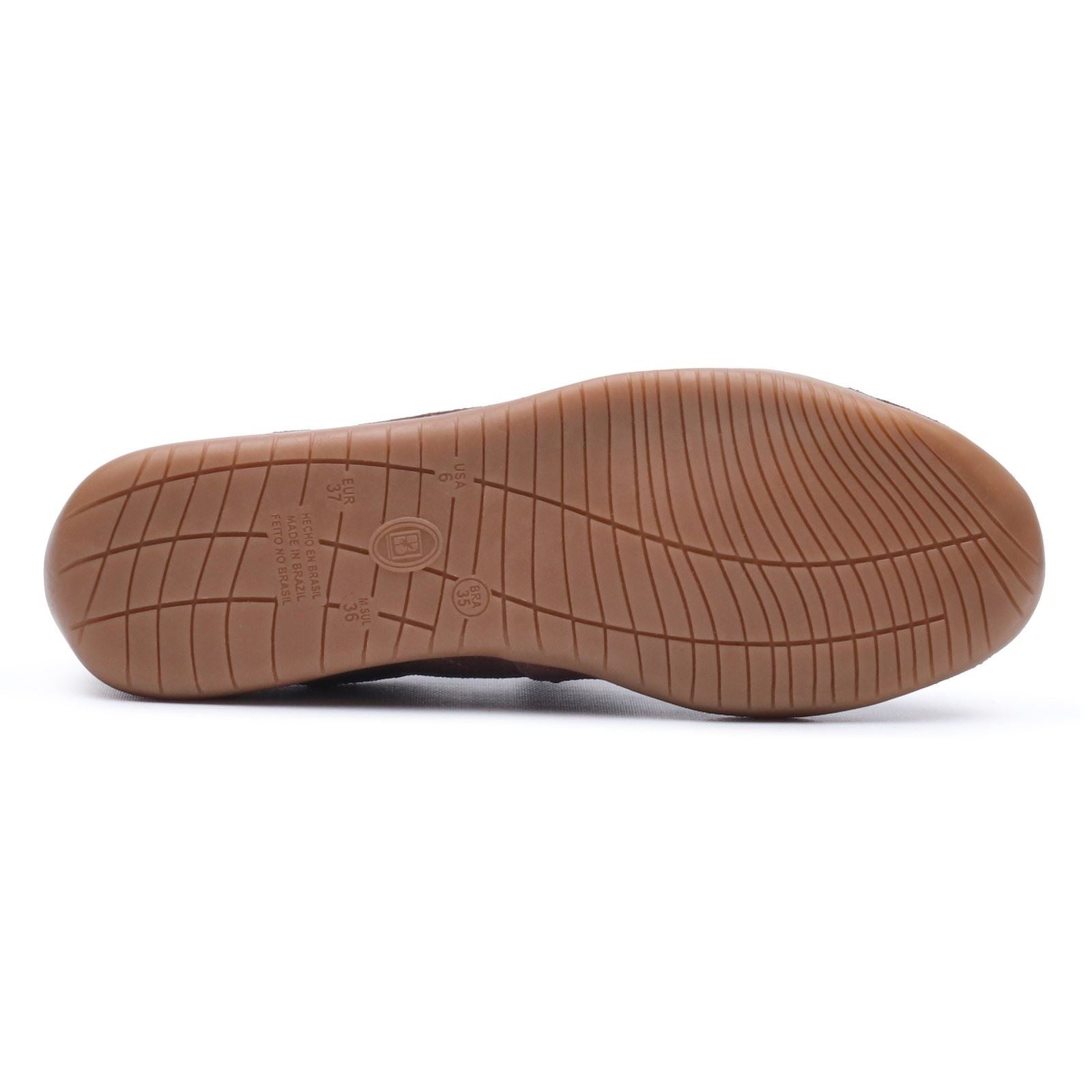 Hush Puppies Juno Sneakerina Leather Women's CHOCOLATE Flats
