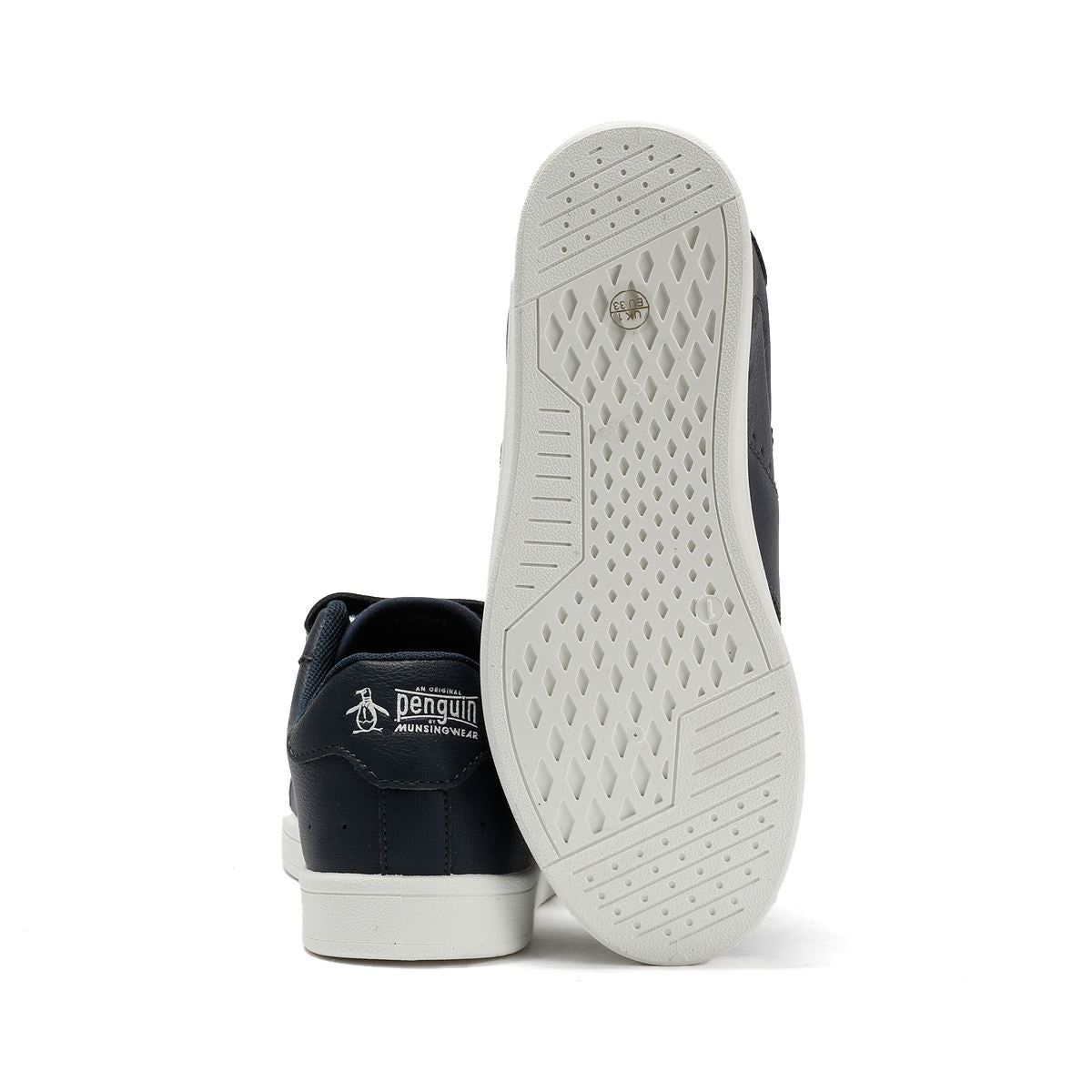 Penguin Junior Marble Navy Trainers