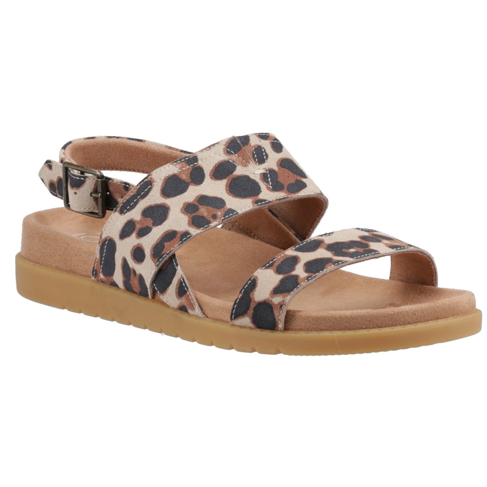 TOMS Marin Suede Women's Oatmeal Leopard Sandals