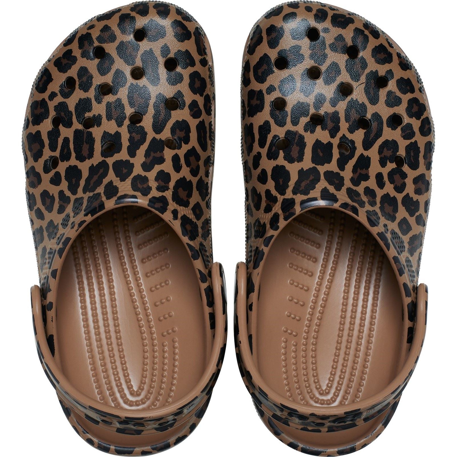 Crocs Classic Animal Kid EVA Girl's Sepia/Leopard Casual Shoes - Clogs