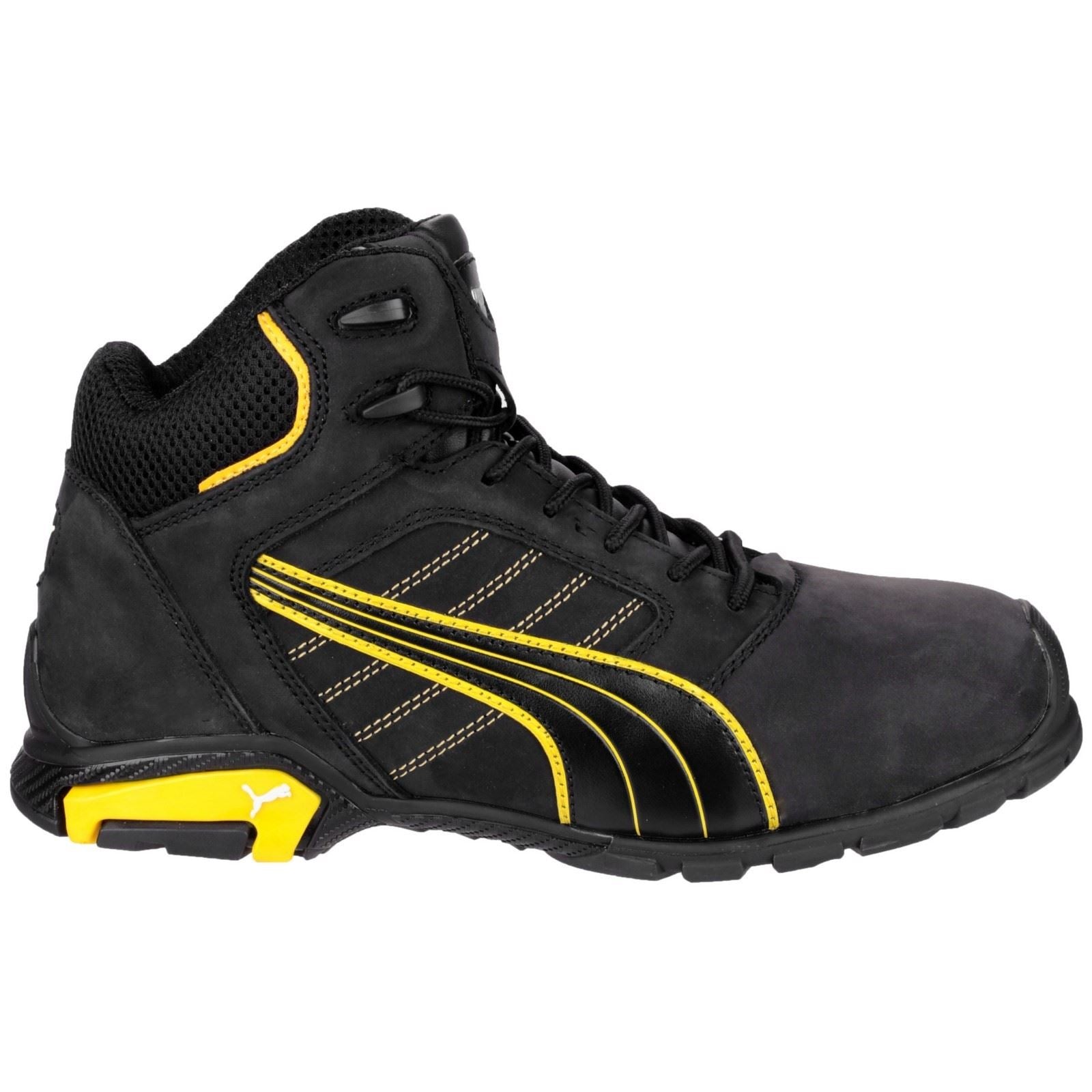 Puma Safety Amsterdam Mid Leather Black Safety Boots