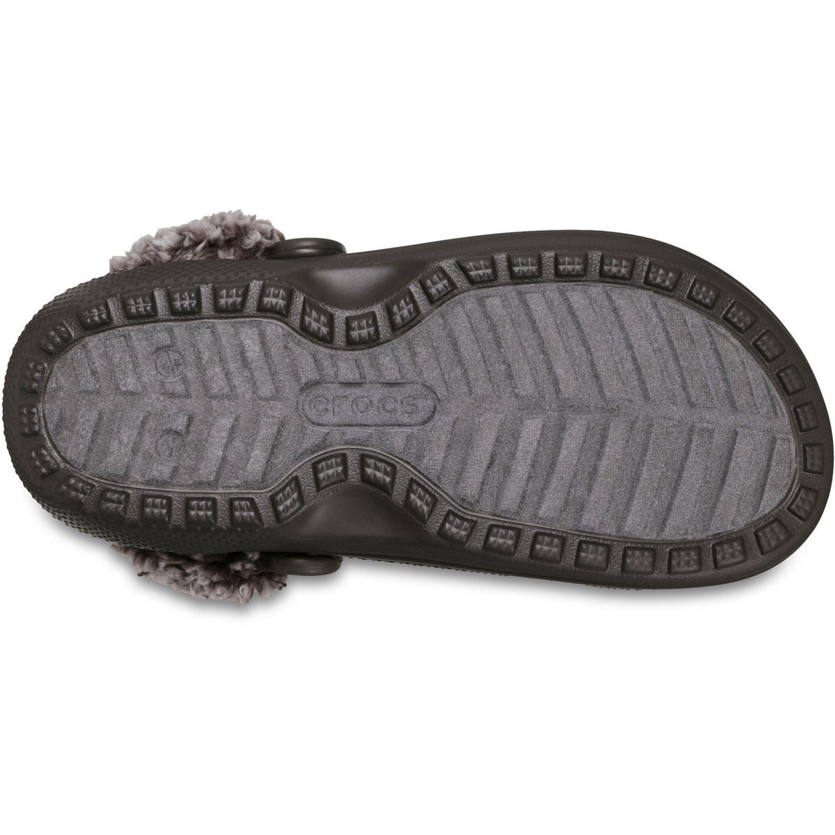 Crocs Classic Fleece Lined Polyester Blend Men's Dark Cocoa Clogs