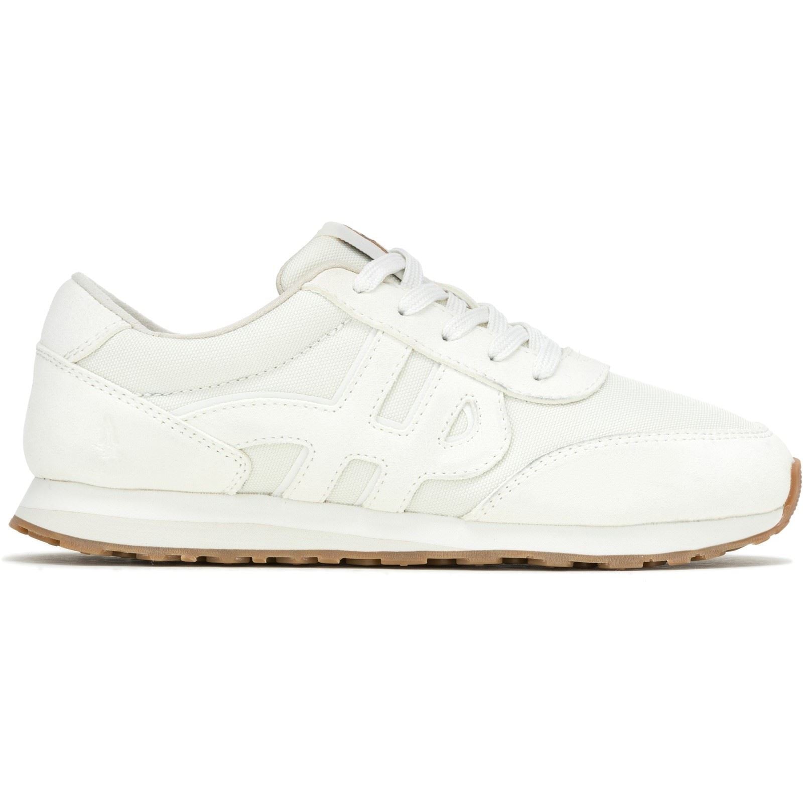 Hush Puppies Seventy8 Leather Women's Cream Trainers