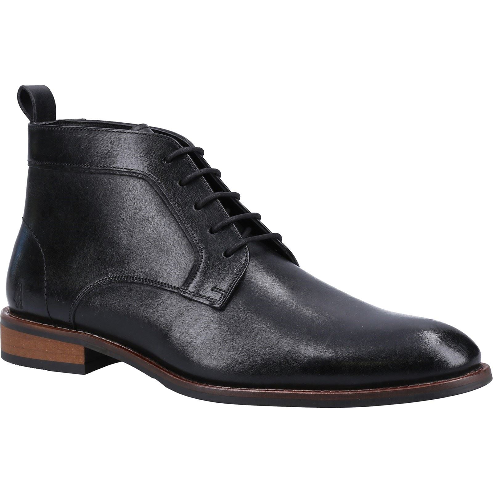 Hush Puppies Declan Lace Leather Men's Black Boots
