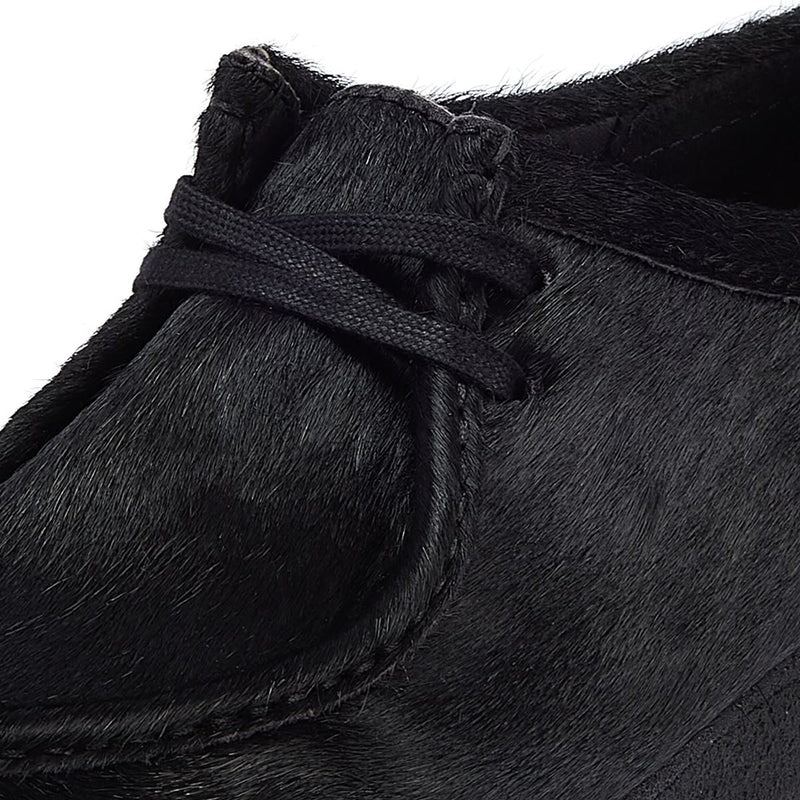 Clarks Originals Wallabee Hair On Men's Black Lace-Up Shoes