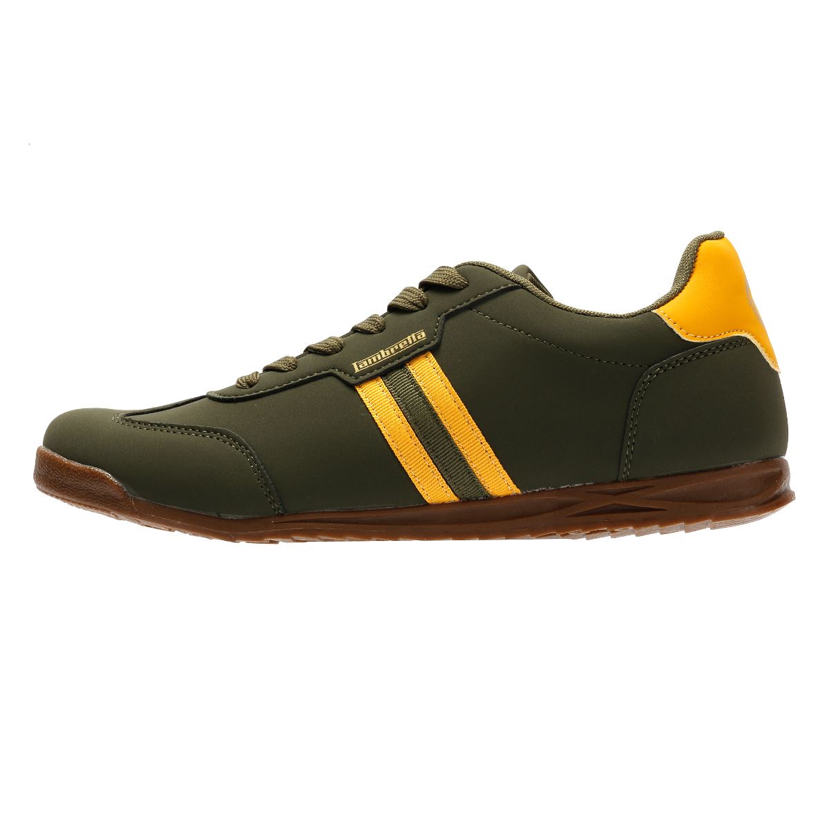 Lambretta Tackle Men's Khaki/Gold Trainers